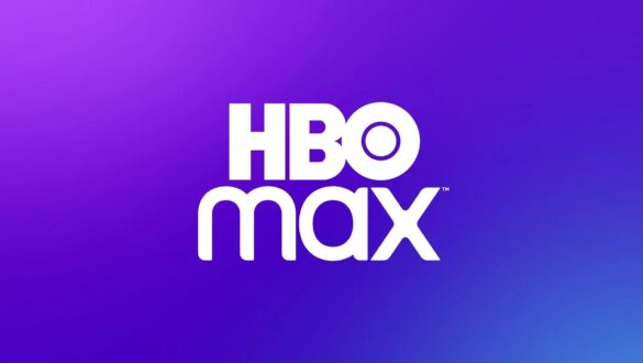 Логотип стримінгового сервісу HBO Max на фіолетовому фоні